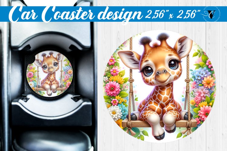 Car Coaster | Baby animals | Animals on Swings