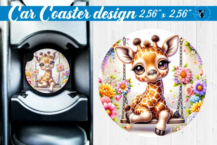 Car Coaster | Baby animals | Animals on Swings