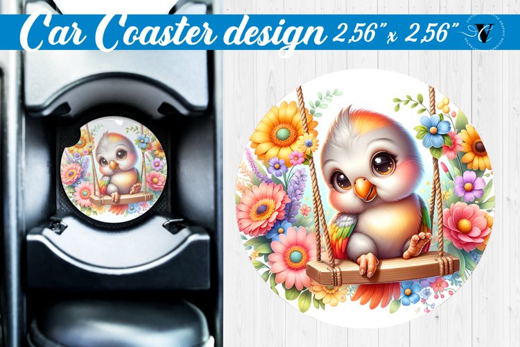 Car Coaster | Baby animals | Animals on Swings