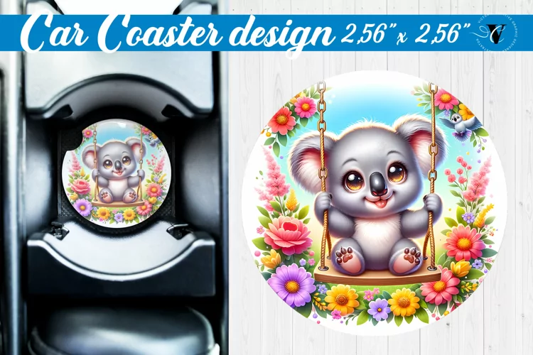 Car Coaster | Baby animals | Animals on Swings