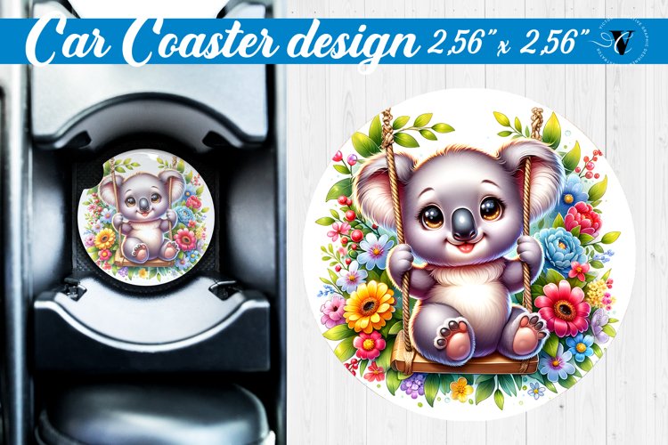 Car Coaster | Baby animals | Animals on Swings example image 1