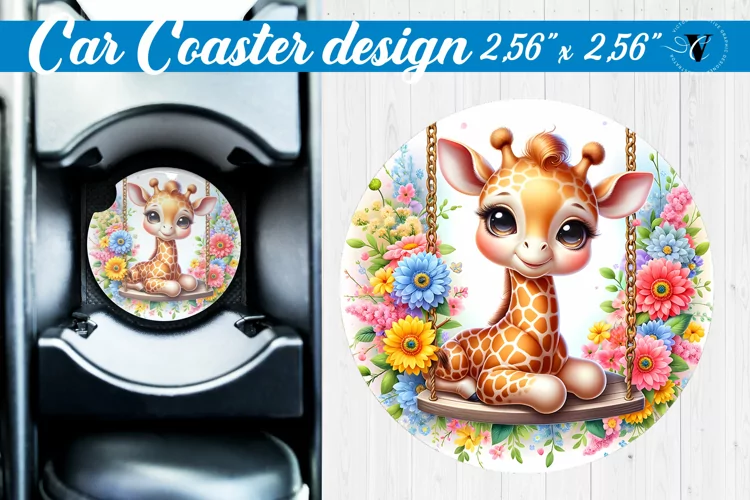 Car Coaster | Baby animals | Animals on Swings