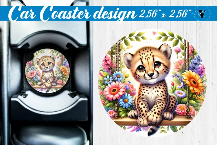 Car Coaster | Baby animals | Animals on Swings
