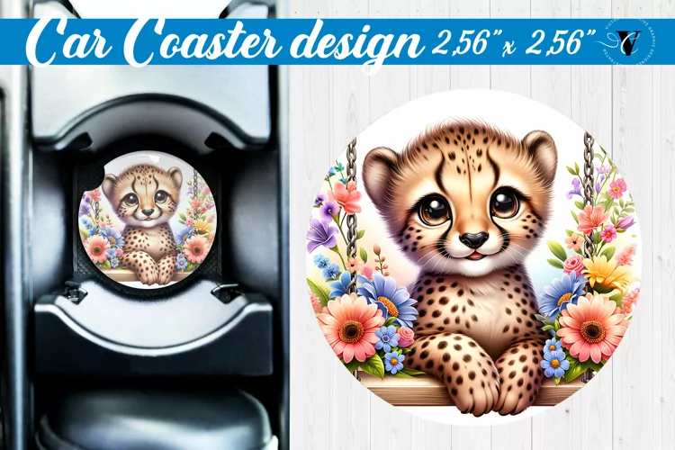 Car Coaster | Baby animals | Animals on Swings