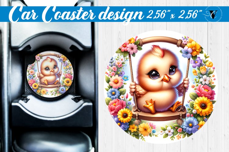Car Coaster | Baby animals | Animals on Swings