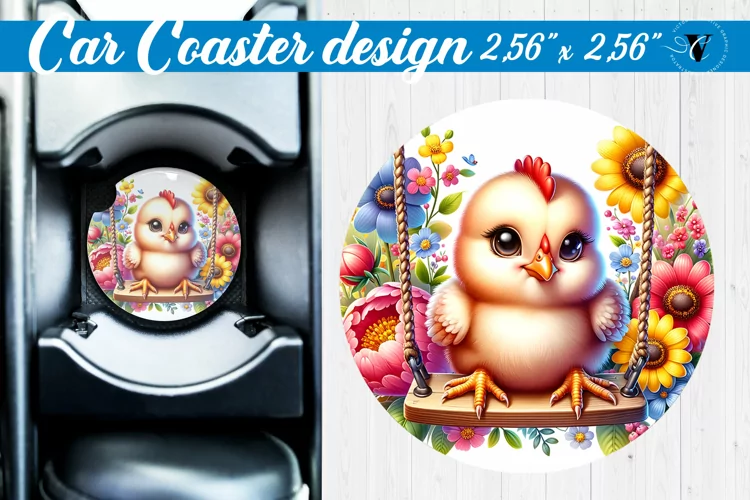 Car Coaster | Baby animals | Animals on Swings
