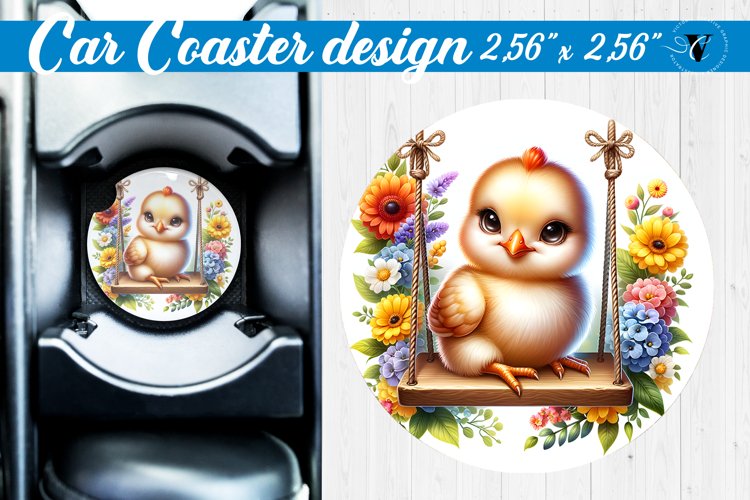Car Coaster | Baby animals | Animals on Swings