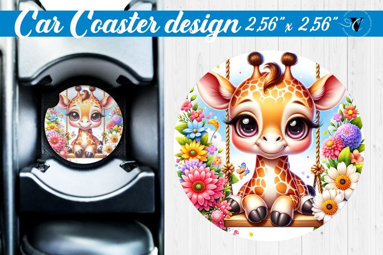 Car Coaster | Baby animals | Animals on Swings example image 1
