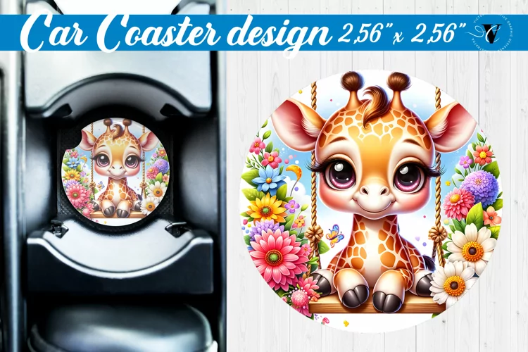 Car Coaster | Baby animals | Animals on Swings