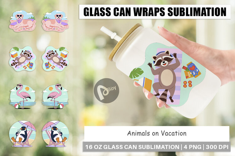 Glass Can Vacation Animals example image 1