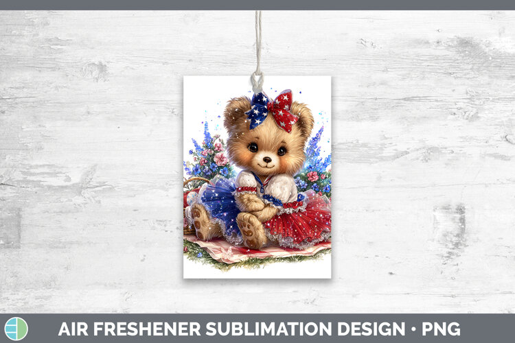 GorgeousAnimals Patriotic Air Freshener design.