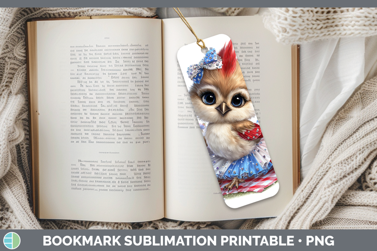 Animals Patriotic Cardinal Bookmark Sublimation Printable De