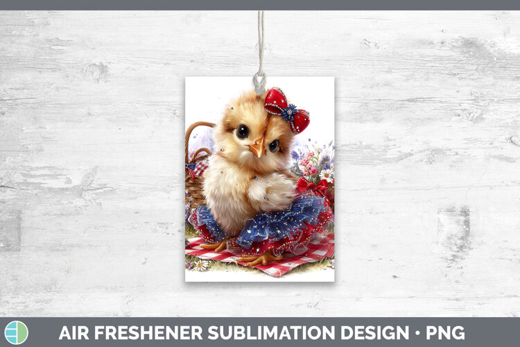 GorgeousAnimals Patriotic Air Freshener design.