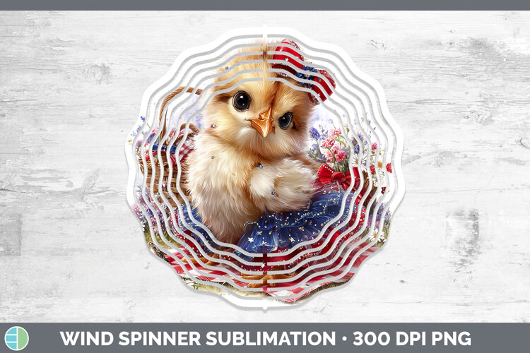 GorgeousAnimals Patriotic Wind Spinner design.