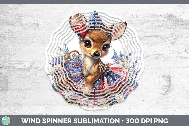 GorgeousAnimals Patriotic Wind Spinner design.
