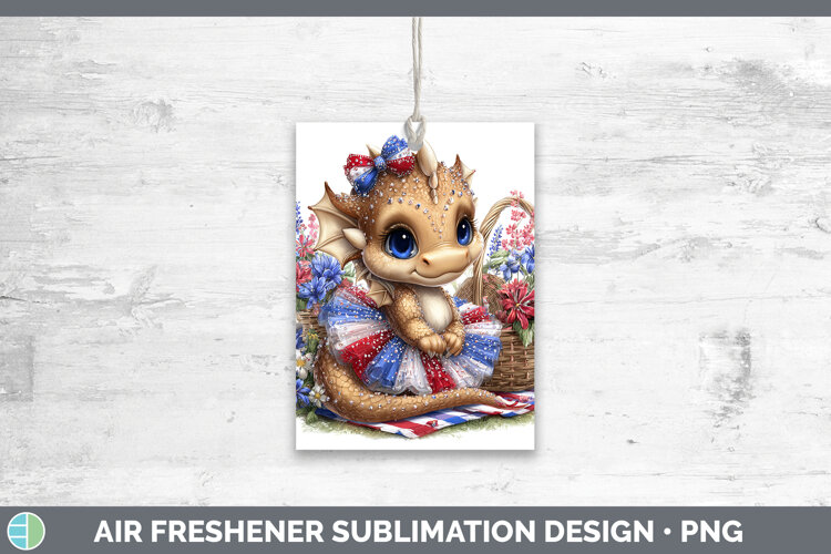 GorgeousAnimals Patriotic Air Freshener design.