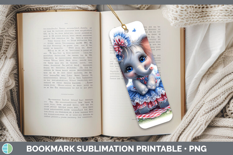 GorgeousAnimals Patriotic Bookmark design.