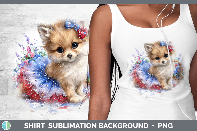 Animals Patriotic Fox Shirt Sublimation Background Designs