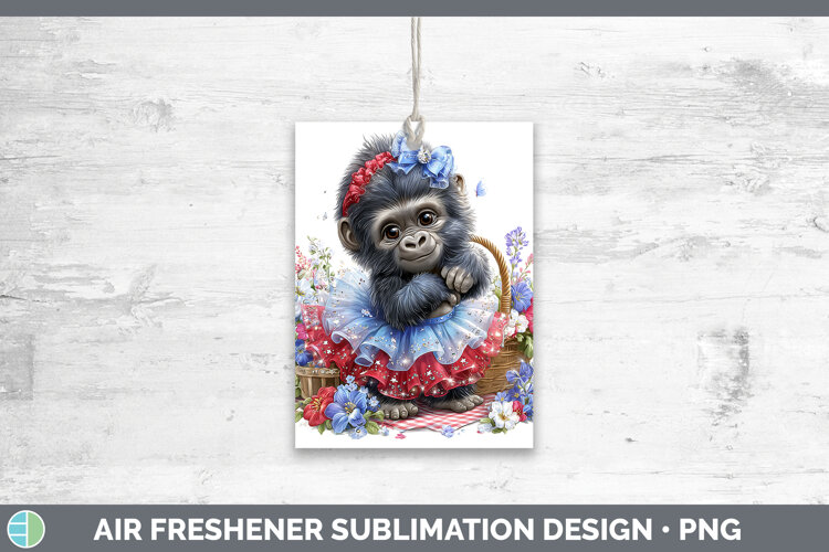 GorgeousAnimals Patriotic Air Freshener design.