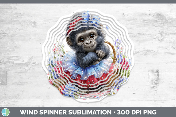 GorgeousAnimals Patriotic Wind Spinner design.