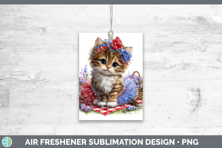 GorgeousAnimals Patriotic Air Freshener design.