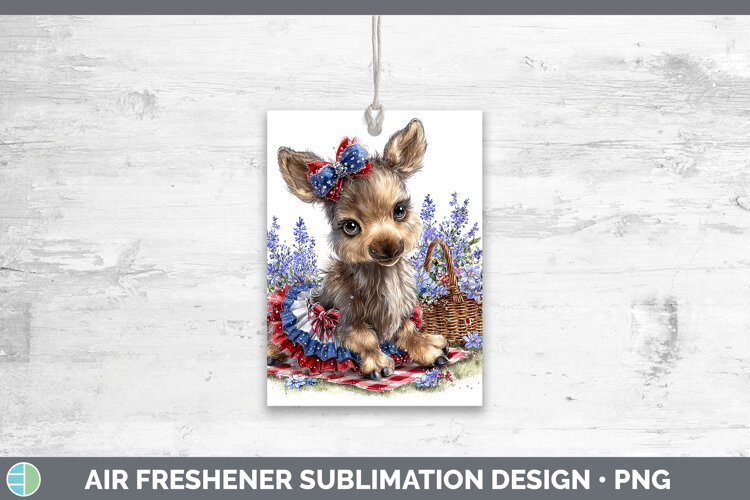 GorgeousAnimals Patriotic Air Freshener design.