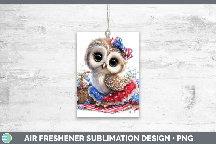 GorgeousAnimals Patriotic Air Freshener design.