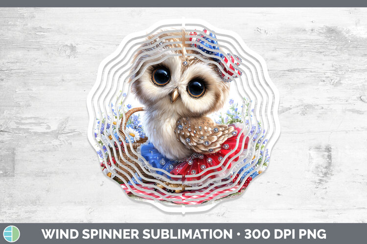 GorgeousAnimals Patriotic Wind Spinner design.