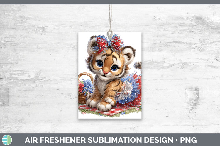 GorgeousAnimals Patriotic Air Freshener design.