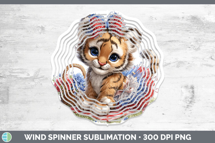 GorgeousAnimals Patriotic Wind Spinner design.