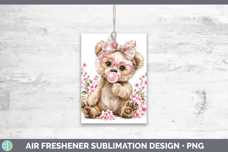 GorgeousAnimals Pink Bubble Gum Air Freshener design.