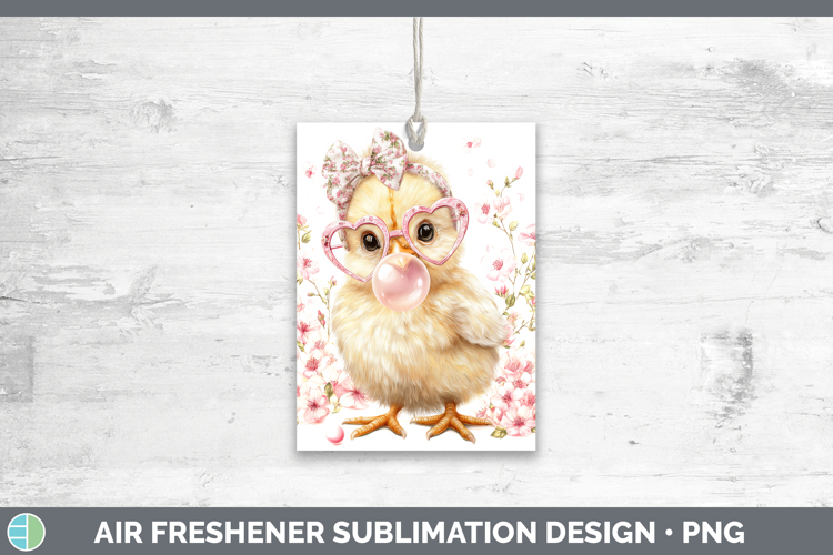 Chicken Animals Pink Bubble Gum Air Freshener Sublimation De