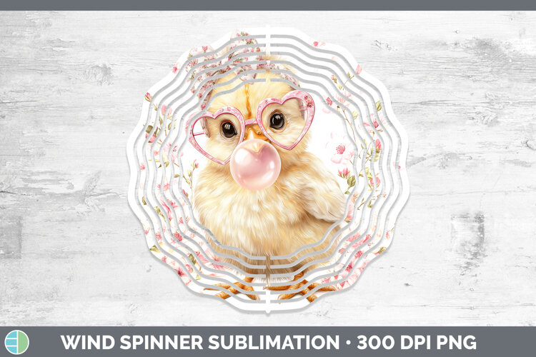 GorgeousAnimals Pink Bubble Gum Wind Spinner design.