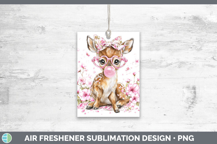 GorgeousAnimals Pink Bubble Gum Air Freshener design.