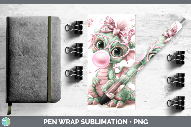 GorgeousAnimals Pink Bubble Gum Pen Wrap design.