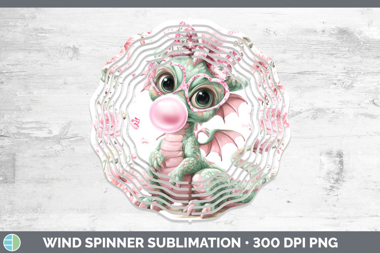 GorgeousAnimals Pink Bubble Gum Wind Spinner design.