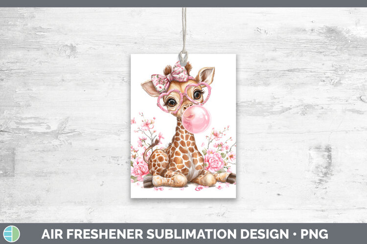 GorgeousAnimals Pink Bubble Gum Air Freshener design.