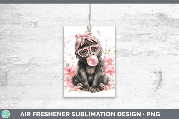 GorgeousAnimals Pink Bubble Gum Air Freshener design.