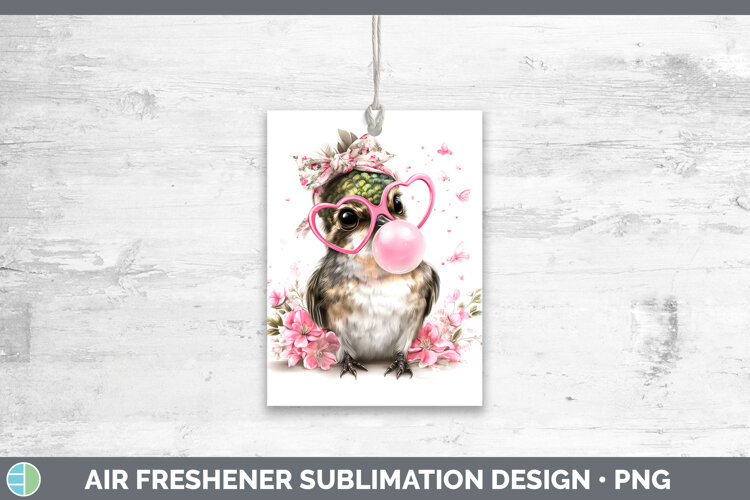 GorgeousAnimals Pink Bubble Gum Air Freshener design.