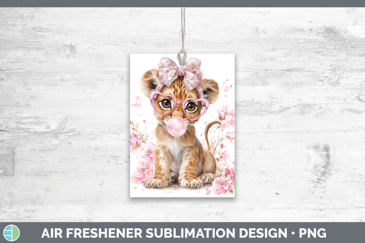 GorgeousAnimals Pink Bubble Gum Air Freshener design.