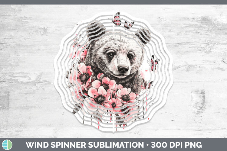 GorgeousAnimals Pink Drips Wind Spinner design.