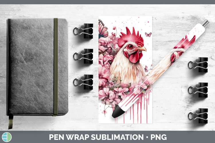 GorgeousAnimals Pink Drips Pen Wrap design.