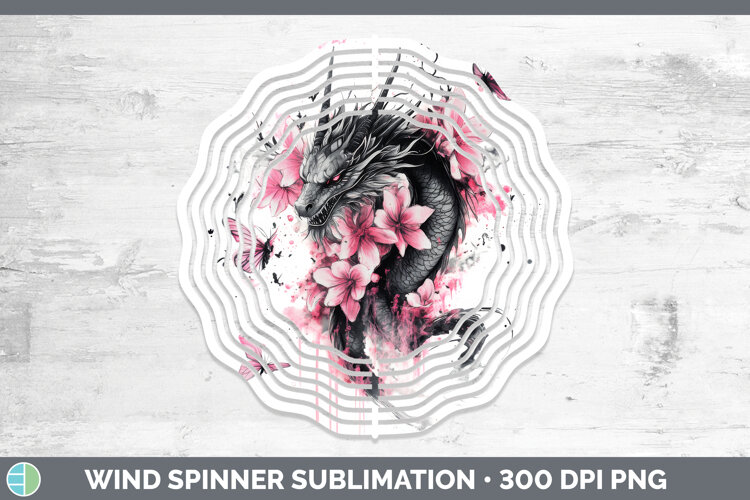 GorgeousAnimals Pink Drips Wind Spinner design.
