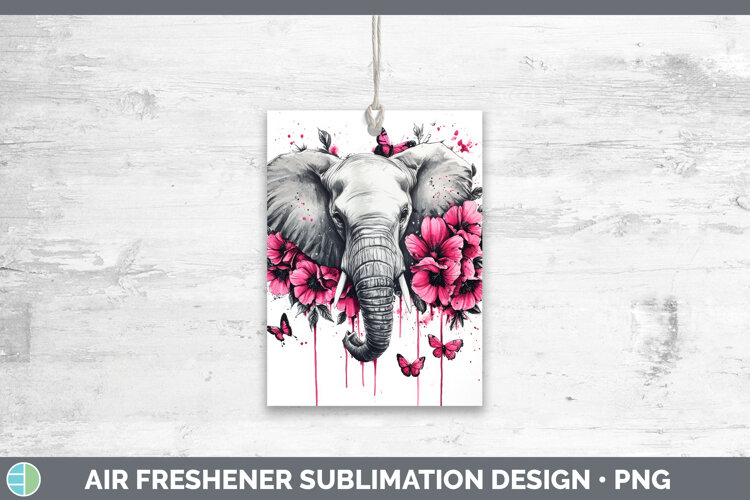 GorgeousAnimals Pink Drips Air Freshener design.