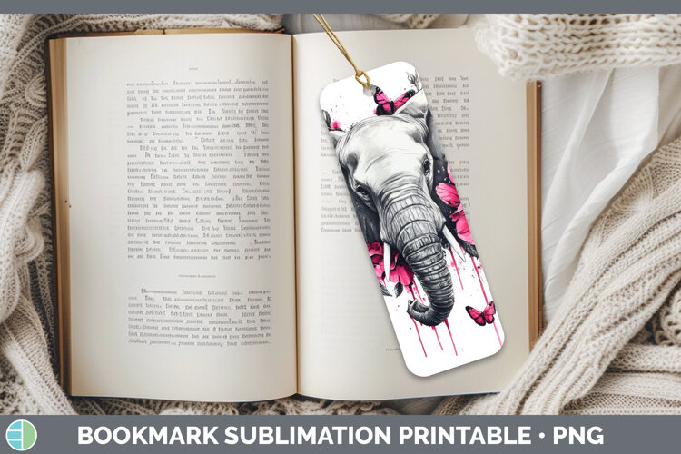 GorgeousAnimals Pink Drips Bookmark design.