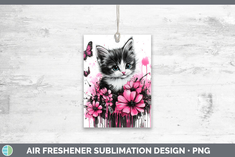 GorgeousAnimals Pink Drips Air Freshener design.