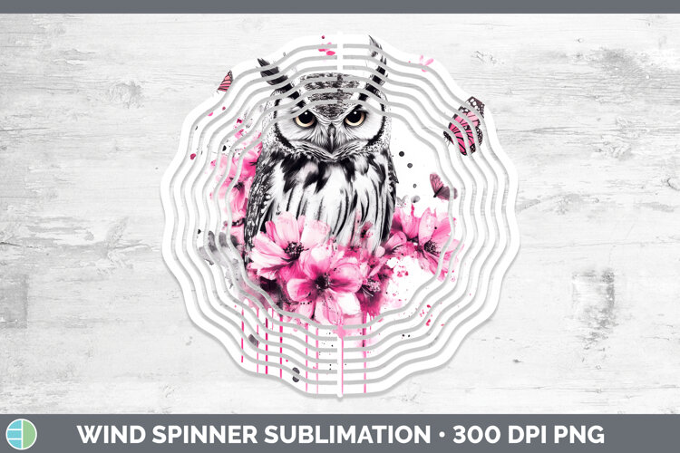 GorgeousAnimals Pink Drips Wind Spinner design.