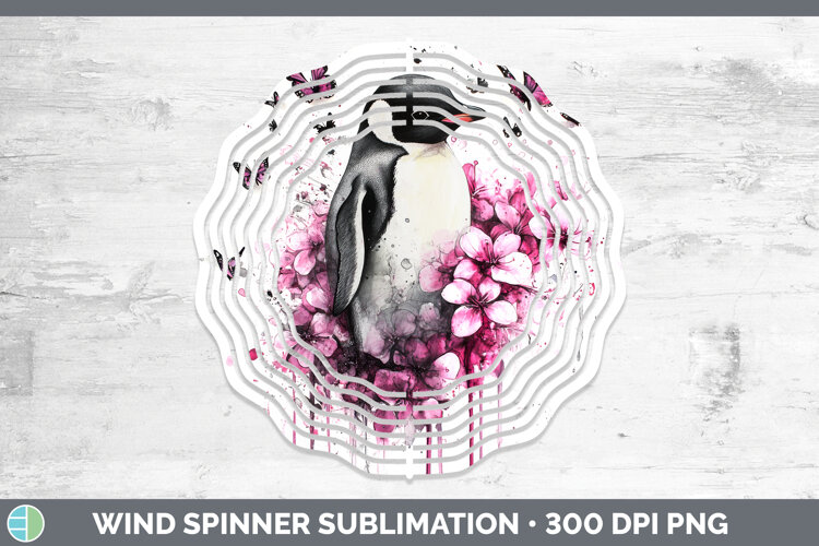 GorgeousAnimals Pink Drips Wind Spinner design.