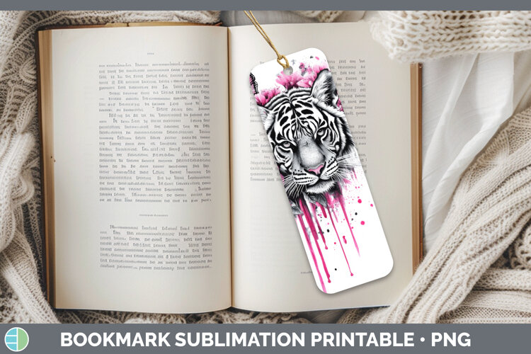 GorgeousAnimals Pink Drips Bookmark design.