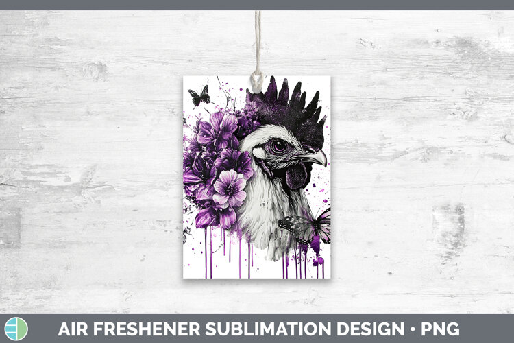 GorgeousAnimals Purple Drips Air Freshener design.